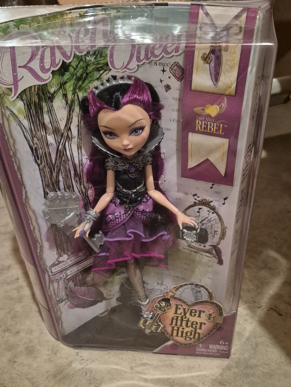 Ever After High Raven Queen Purple Fashion Doll - Ever After Rebel -Unopened CIB